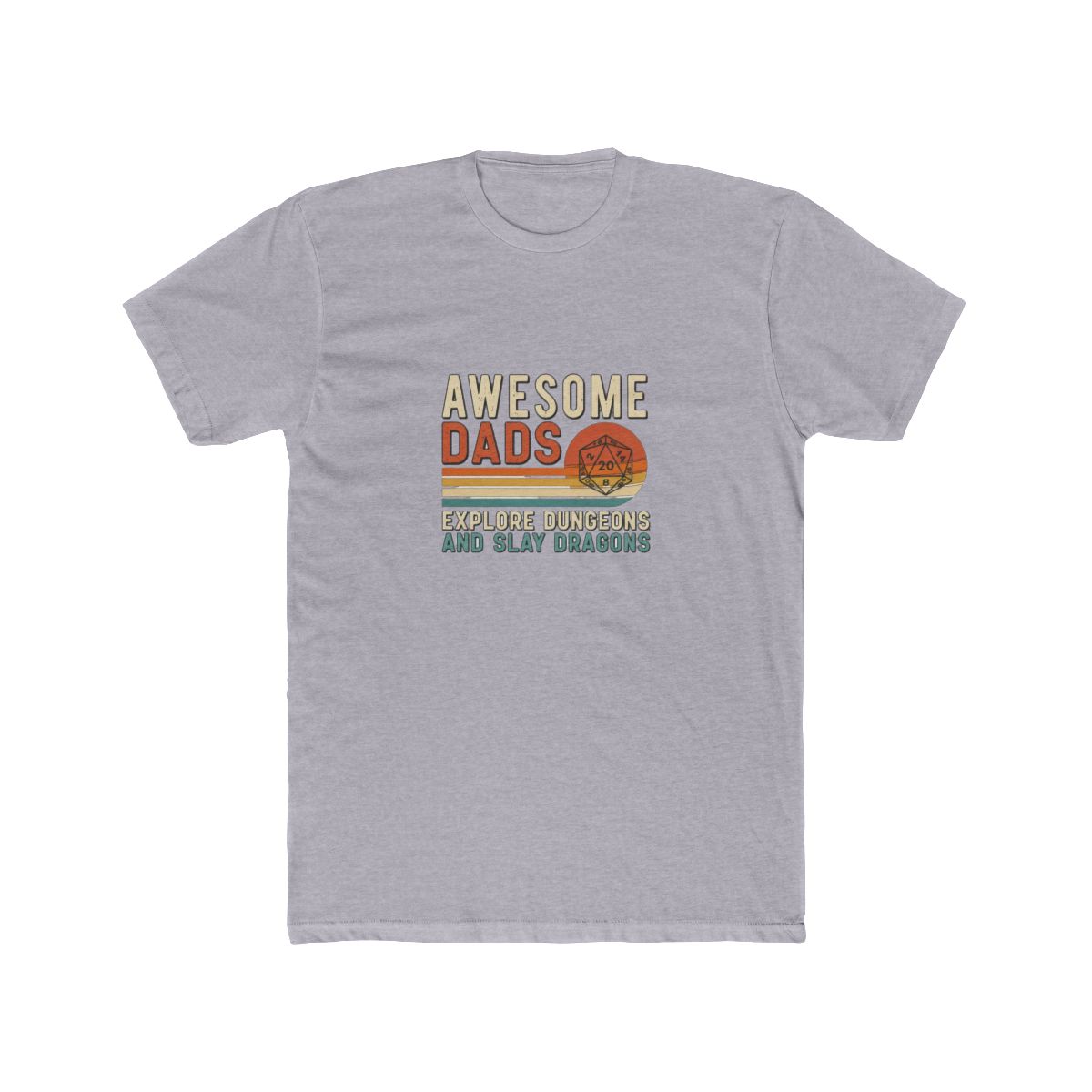 Awesome Dads Explore Dungeons and Slay Dragons T Shirt | D&D Tee | Dungeons and Dragons Shirt - alternate angle 5, merchandise