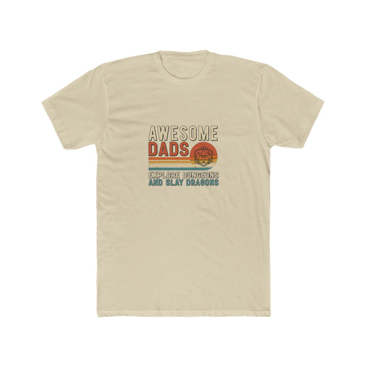 Awesome Dads Explore Dungeons and Slay Dragons T Shirt | D&D Tee | Dungeons and Dragons Shirt - alternate angle 2, merchandise