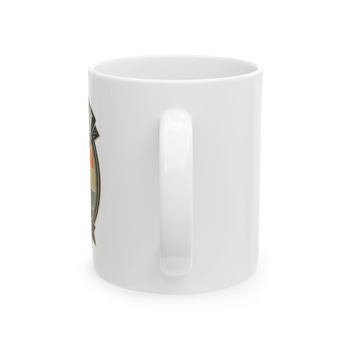 Meta Mugs Design Ceramic Mug - Funny Recursive Coffee Cup Gift - alternate angle 2, merchandise