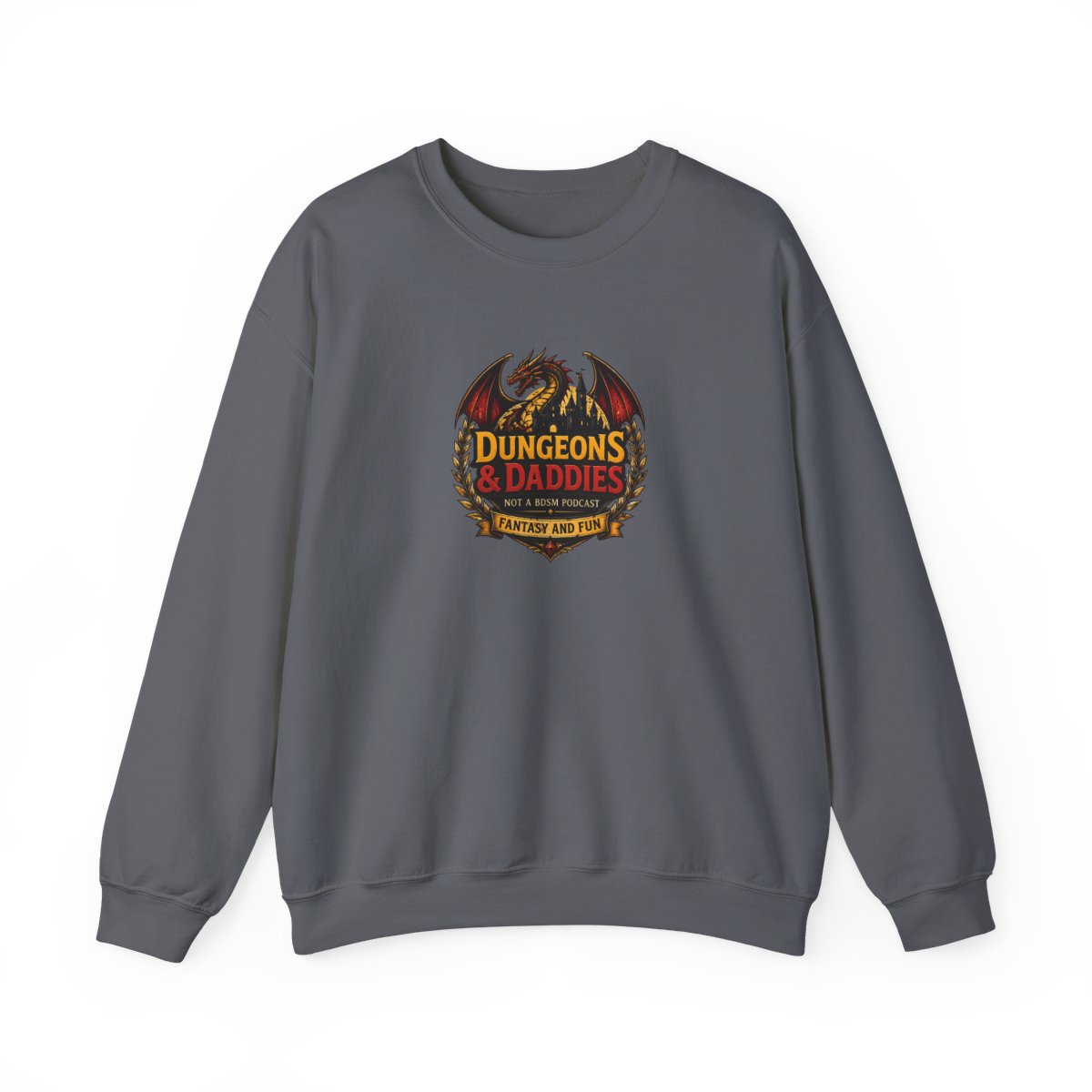 Dungeons and Daddies "DUNGEONS" Crewneck - alternate angle 2, merchandise