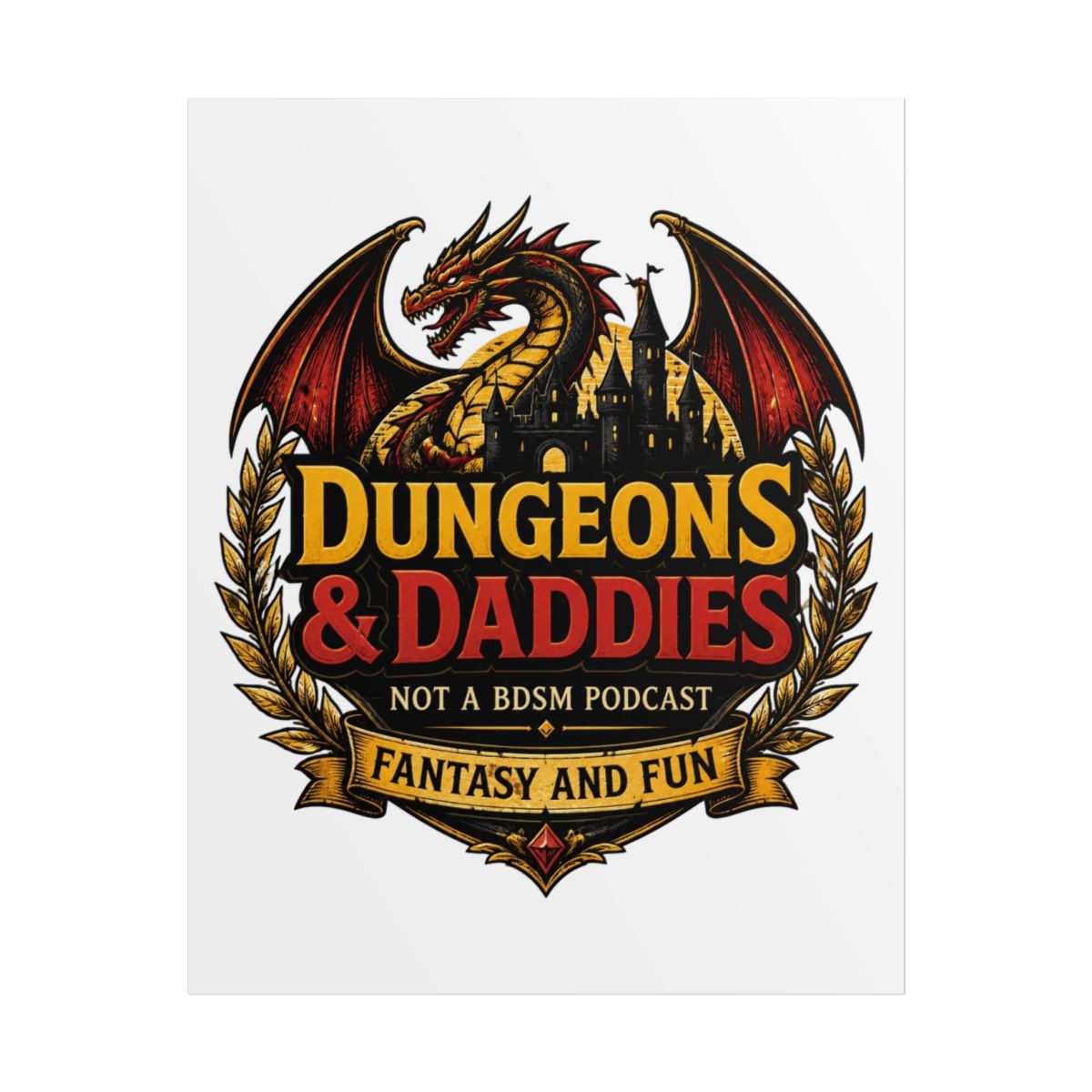 Dungeons and Daddies "DUNGEONS" Poster - Dungeons and Daddies official Posters & Wall Art merch